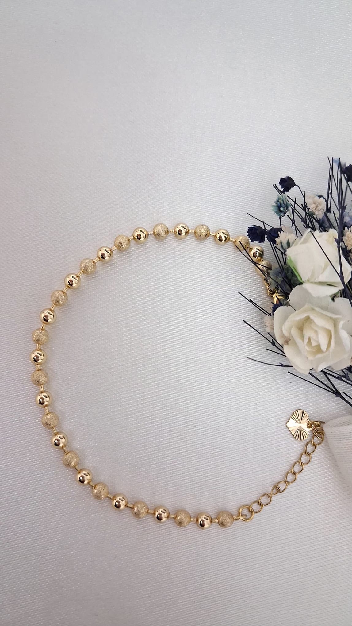 XUPING Bileklik - Topçuklu Zincir ve Minik Kalp Figürlü